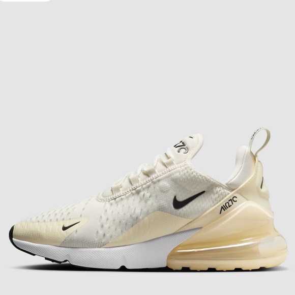 Nike Shoes - Nike Air Max 270 Women's Running Shoes‎ Sail Black Coconut Milk Sneakers